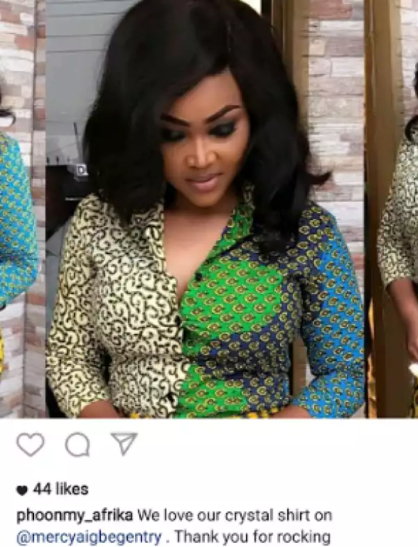 Designer blast Mercy Aigbe for tagging a another designer for a job she did (photos)